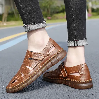 FLEX GLIDE GENUINE LEATHER SANDALS
